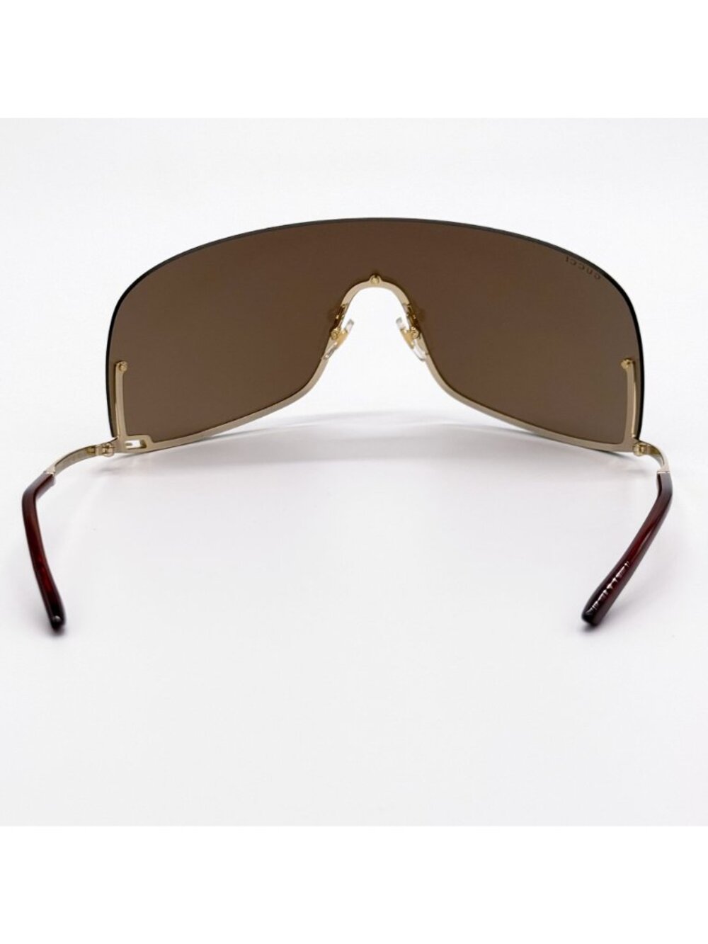 NEW GUCCI SUNGLASSES GG1560S 002 GOLD SHIELD UNISEX GUCCI EYEWEAR - Picture 7 of 11